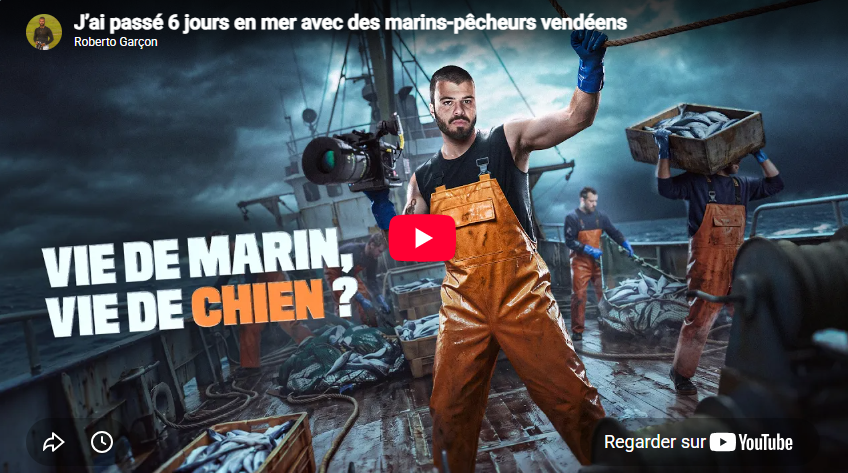 J’ai passéjours en mer avec des marins pêcheurs vendéens