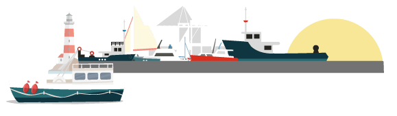 bateaux dans le port